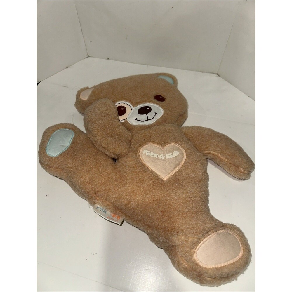 Vintage Baby Morgan PEEK-A-BEAR Plush Nursery Decor Flat Plush Lovey Judi S 17”